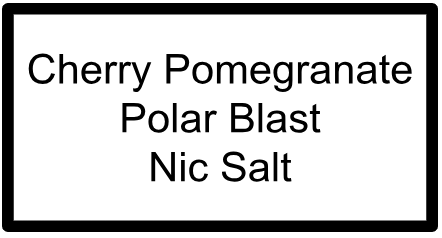 LORDS POLAR BLAST SALTS CHERRY POMEGRANATE