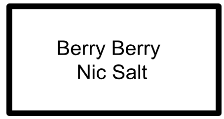 Berry Berry aka Harlot's Berry The Salts