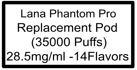 LORDS LANAVAPE PHANTOM PRO 35k PUFF POD 28.5MG